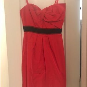 NWOT BCBG Coral strapless dress.